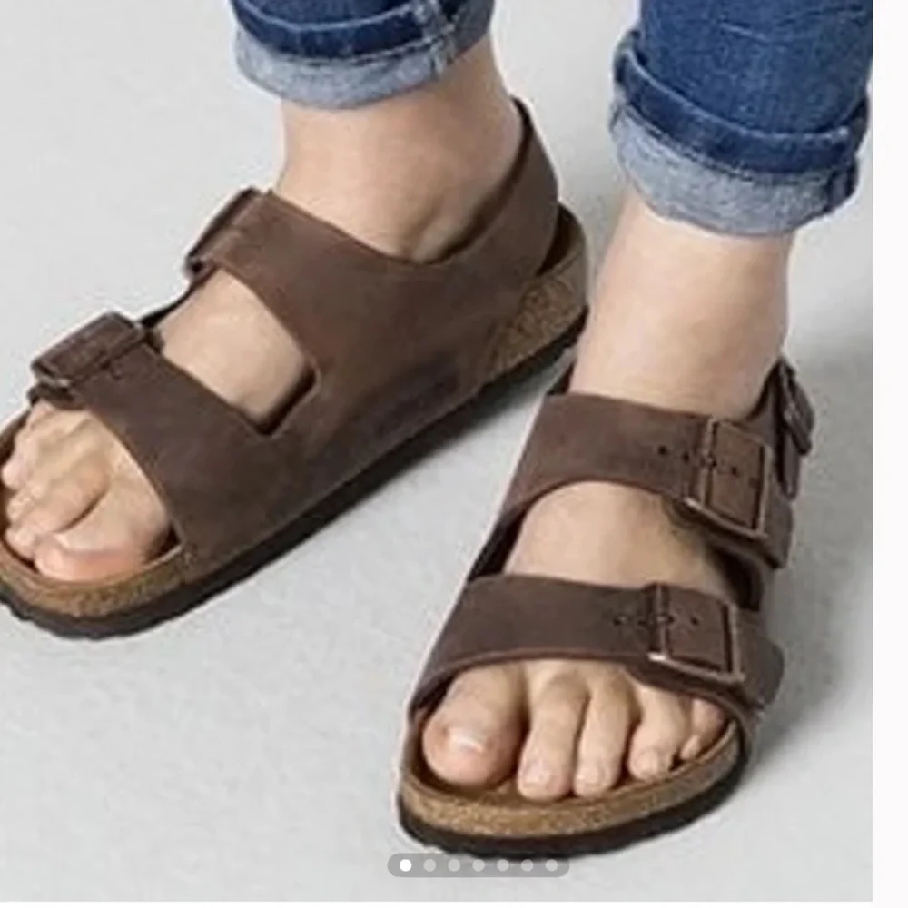 Birkenstock Brown Double Strap Sandals‎ with Buckles size 12